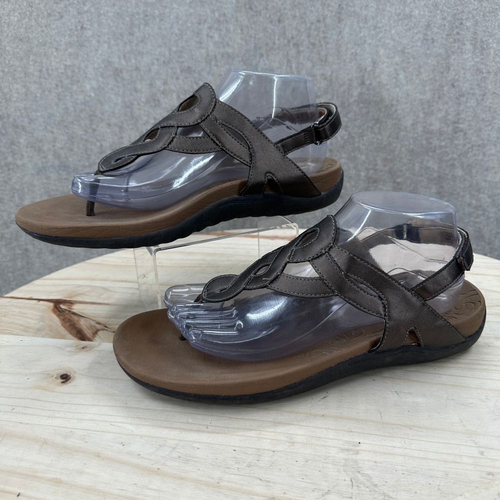 Rockport Cobb Hill Briar Sandals Womens 9.5 Bronze Metallic Slingback CCH18BZ
